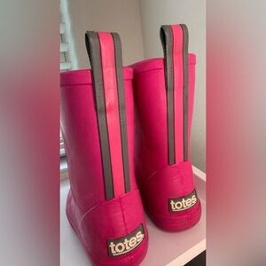 Totes Charley Everywear Rainboots Rain Boot Kid Little Girls 7/8